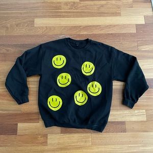 Sweet Claire Smiley Face Sweatshirt